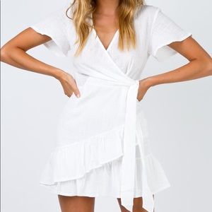 Princess Polly White Wrap Dress